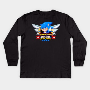 Ugly Sonic Kids Long Sleeve T-Shirt